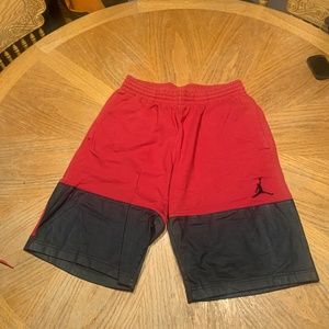 Nike Air Jordan Shorts Size Large Red Black